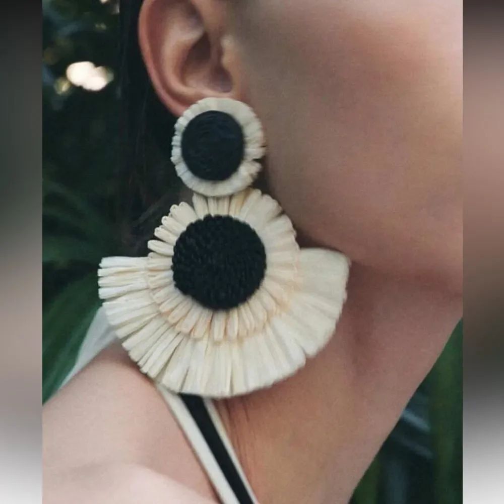 Flower Statement Earrings N1471